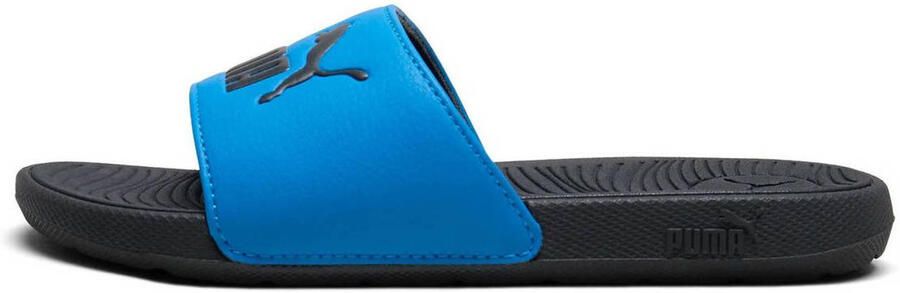 Puma Cool Cat 2.0 junior badslippers kobaltblauw zwart