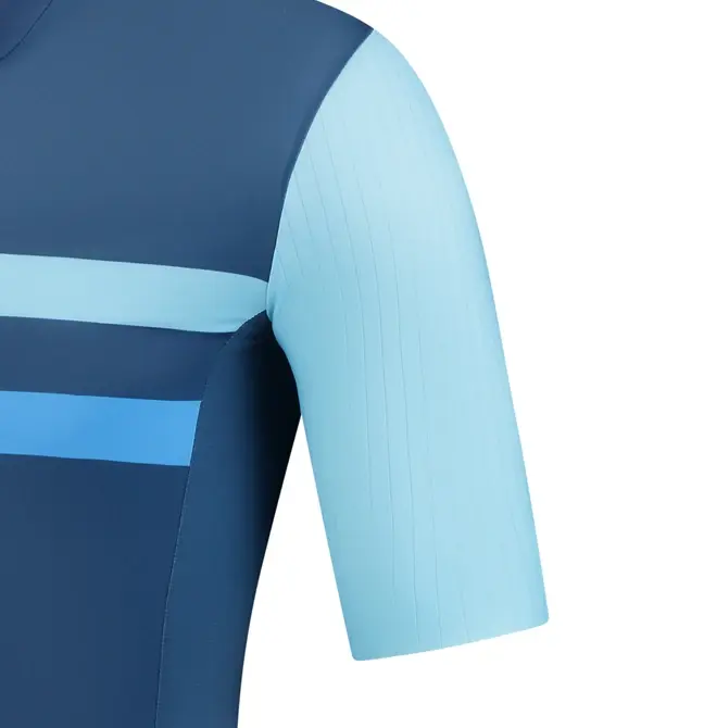 FYTS SNLR Fietsshirt Korte Mouwen Blauw/Lichtblauw Heren