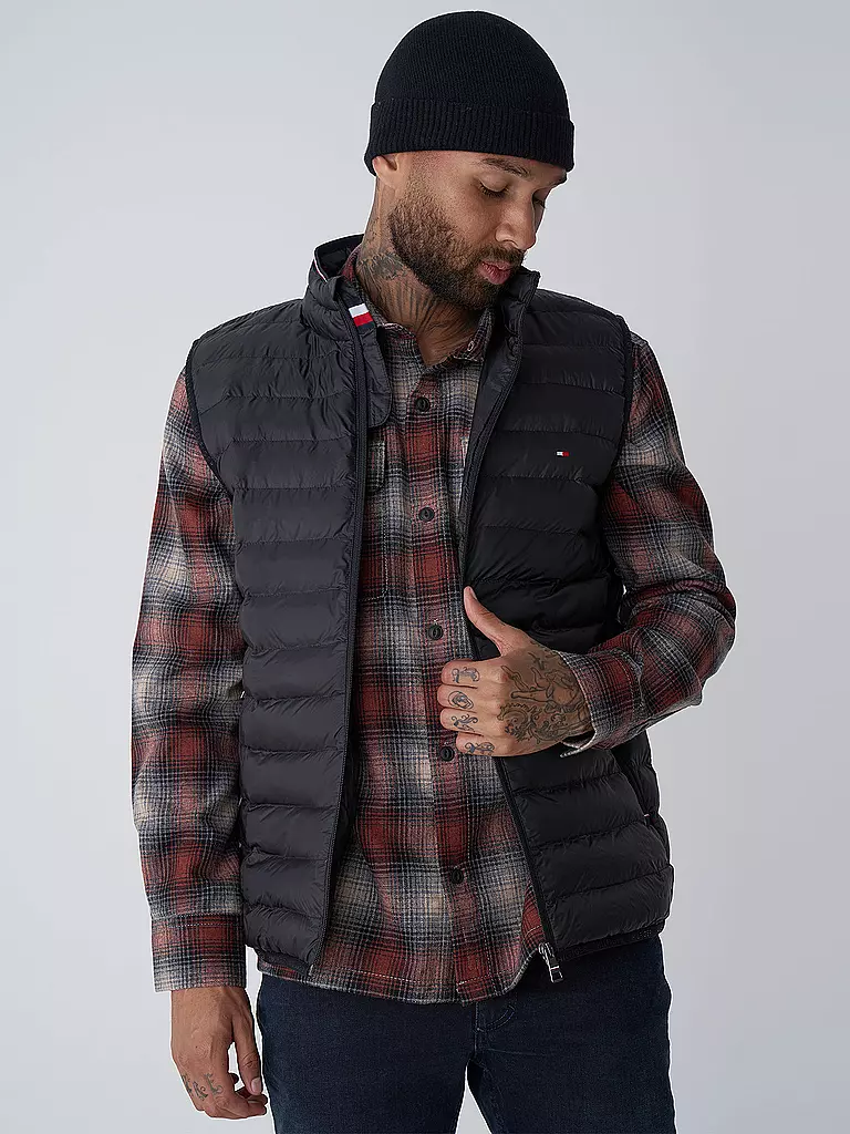TOMMY HILFIGER Steppgilet  schwarz