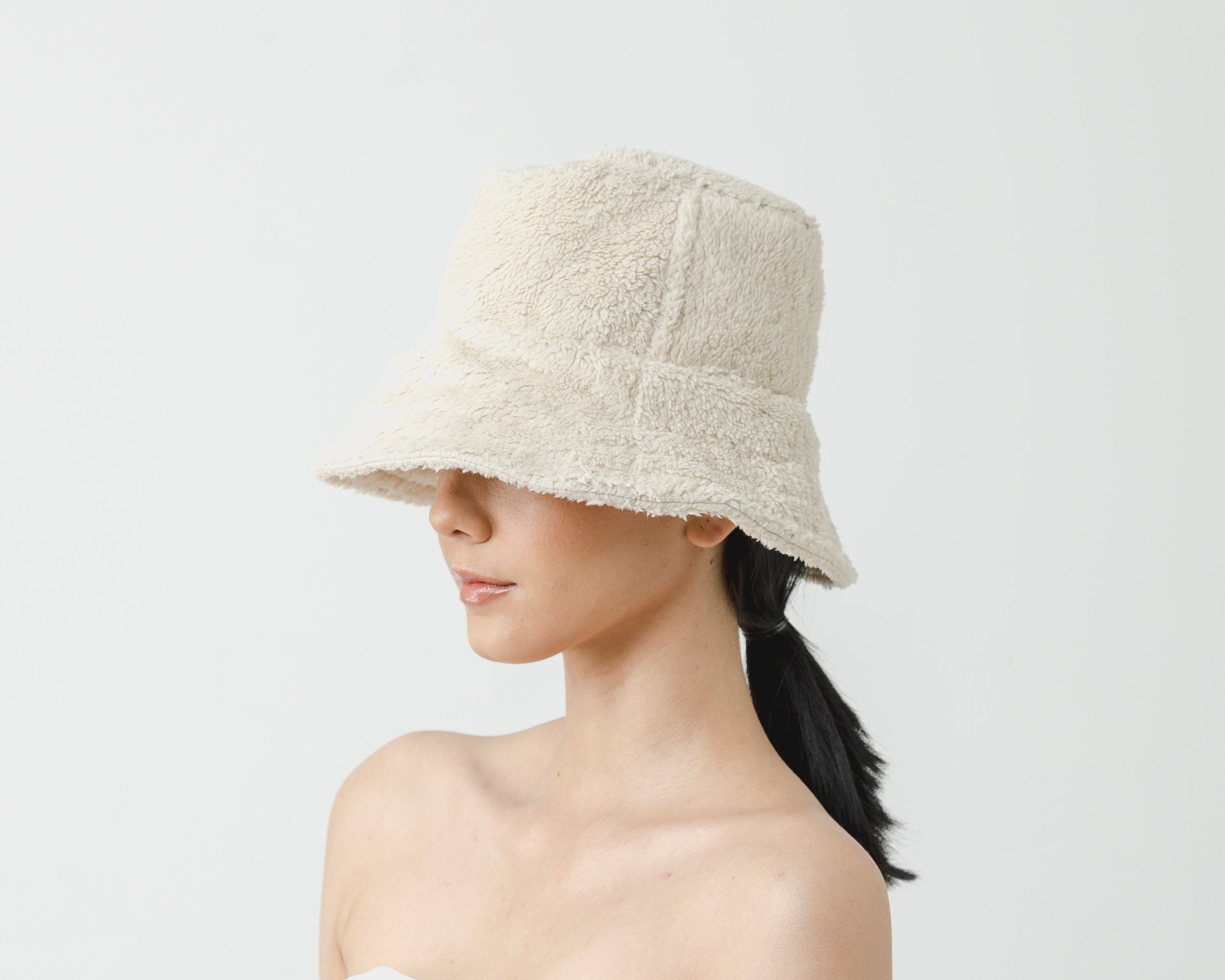 chapeau en tissu peluche abat-jour