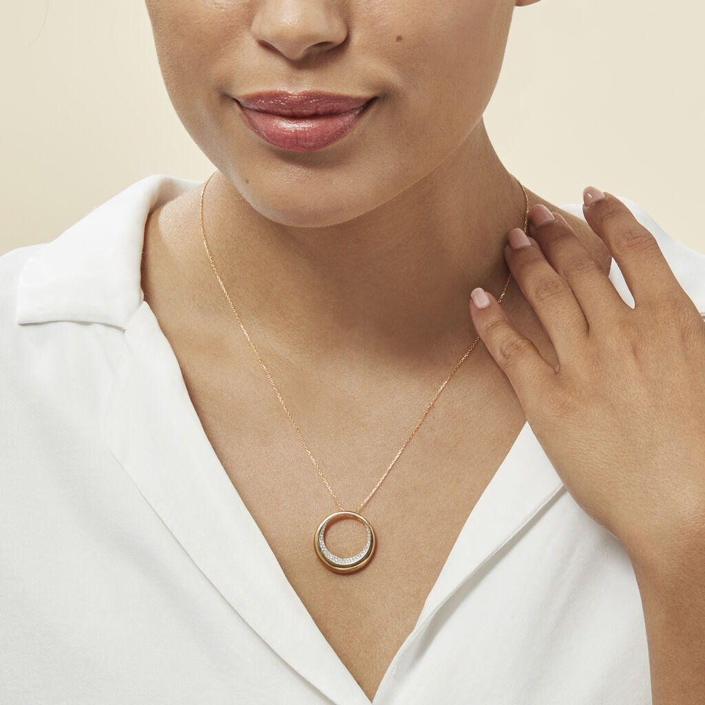 Collier Batoul Or Jaune Diamant
