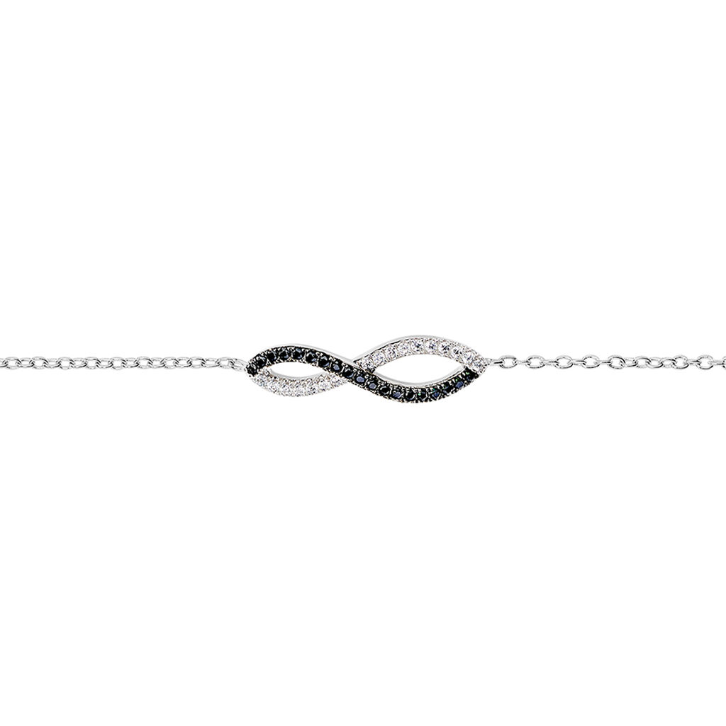 Bracelet Prudentia Argent Blanc Oxyde De Zirconium