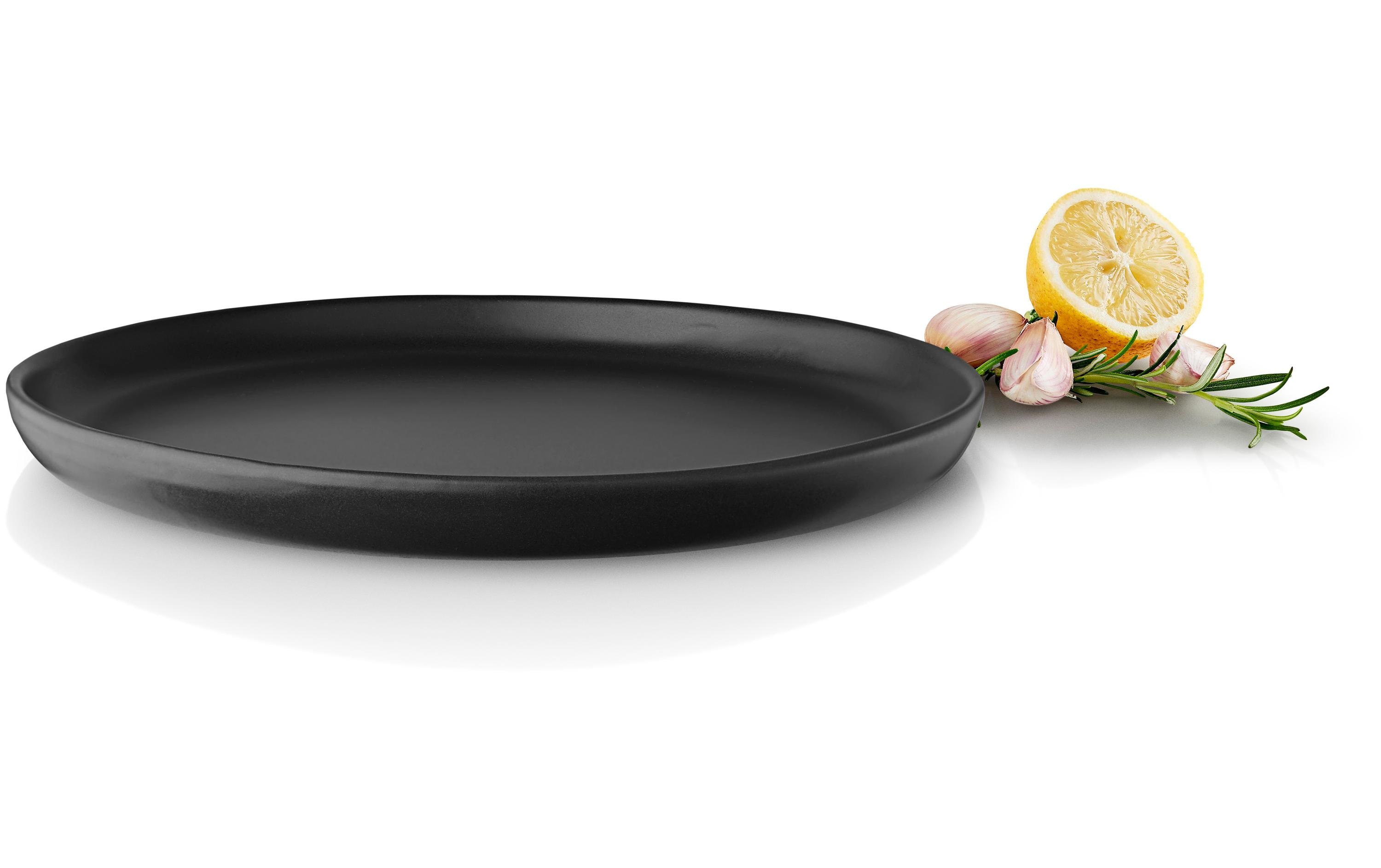 Speiseteller Nordic Kitchen Ø 25 cm, 4 Stück, SchwarzTeller mit senkrechter Kante