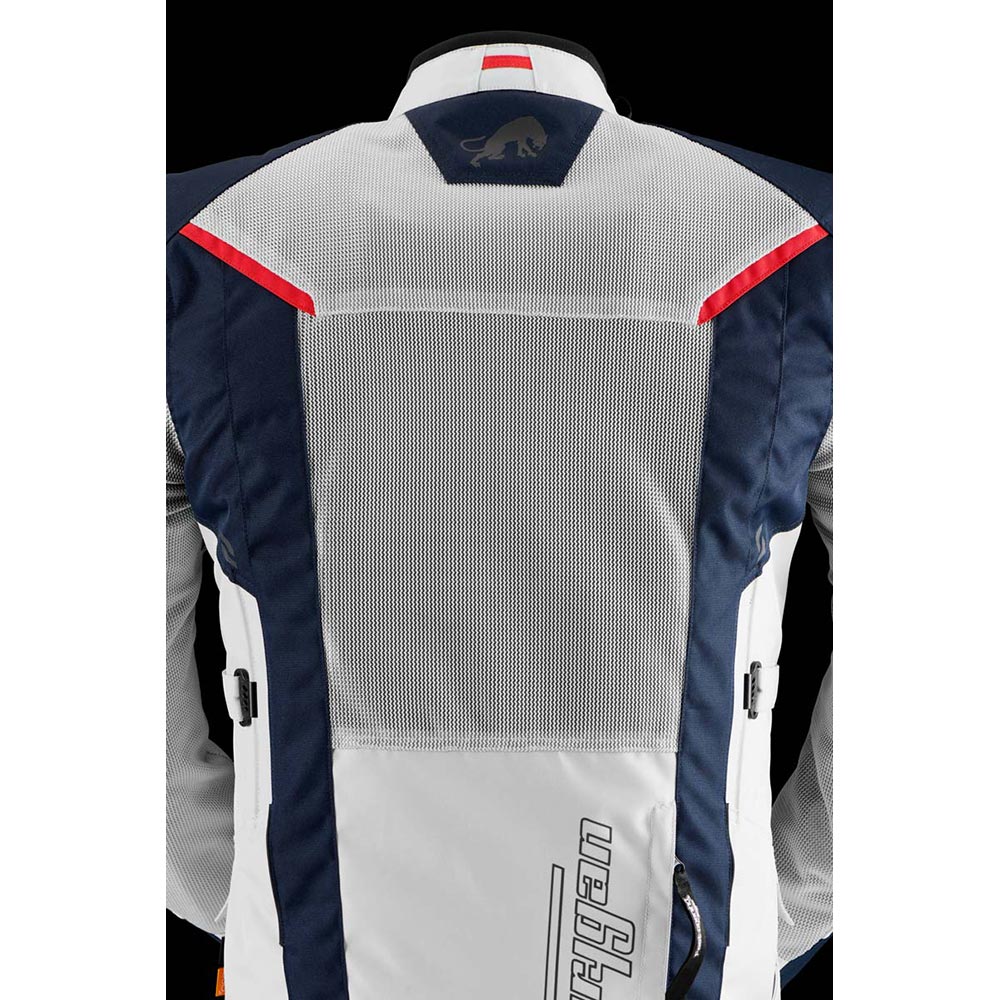 Furygan - Veste Brooks Vented+ Bleu / Gris Clair / Rouge