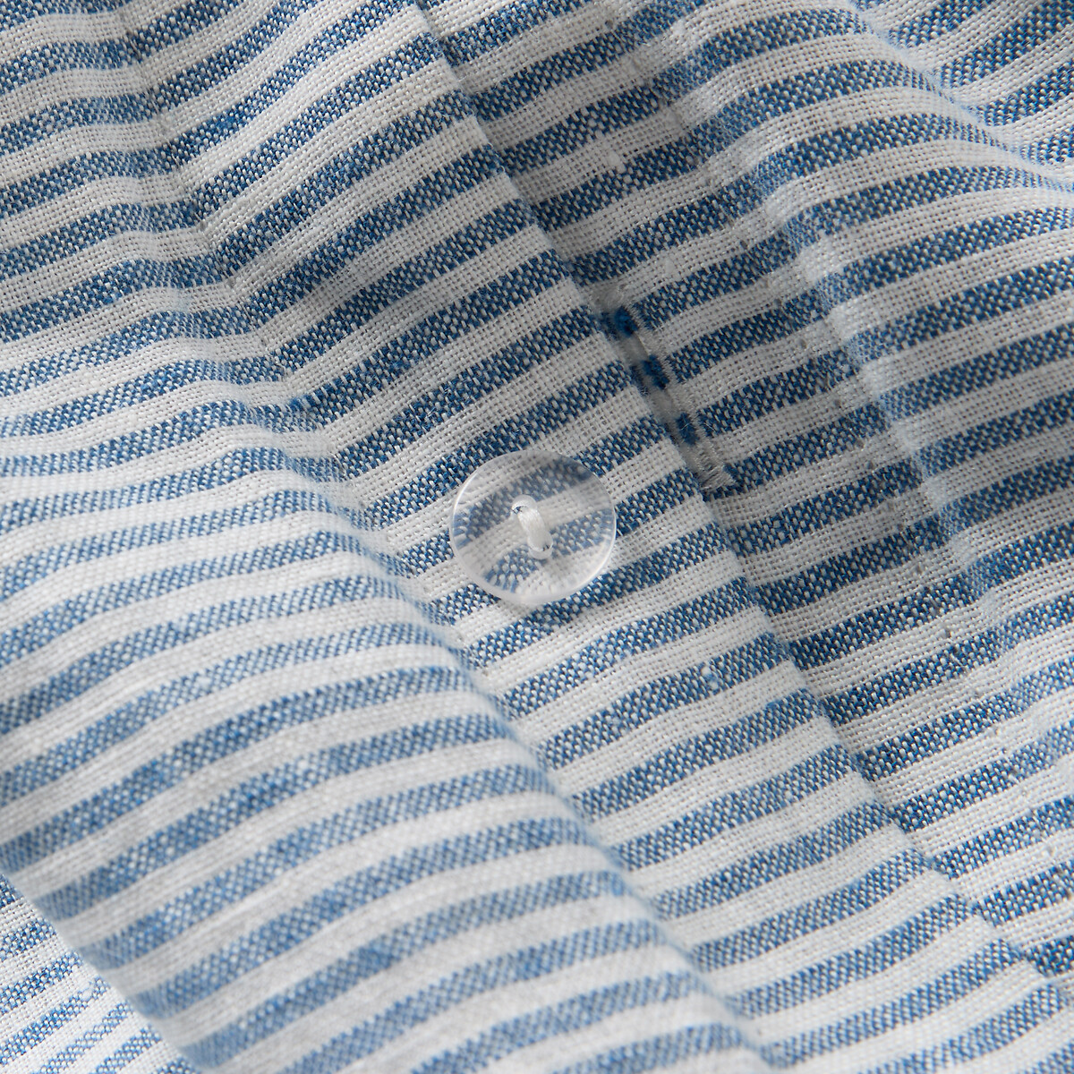 LA REDOUTE INTERIEURS<br>Capa de edredão em Lina lavado, azul Limona