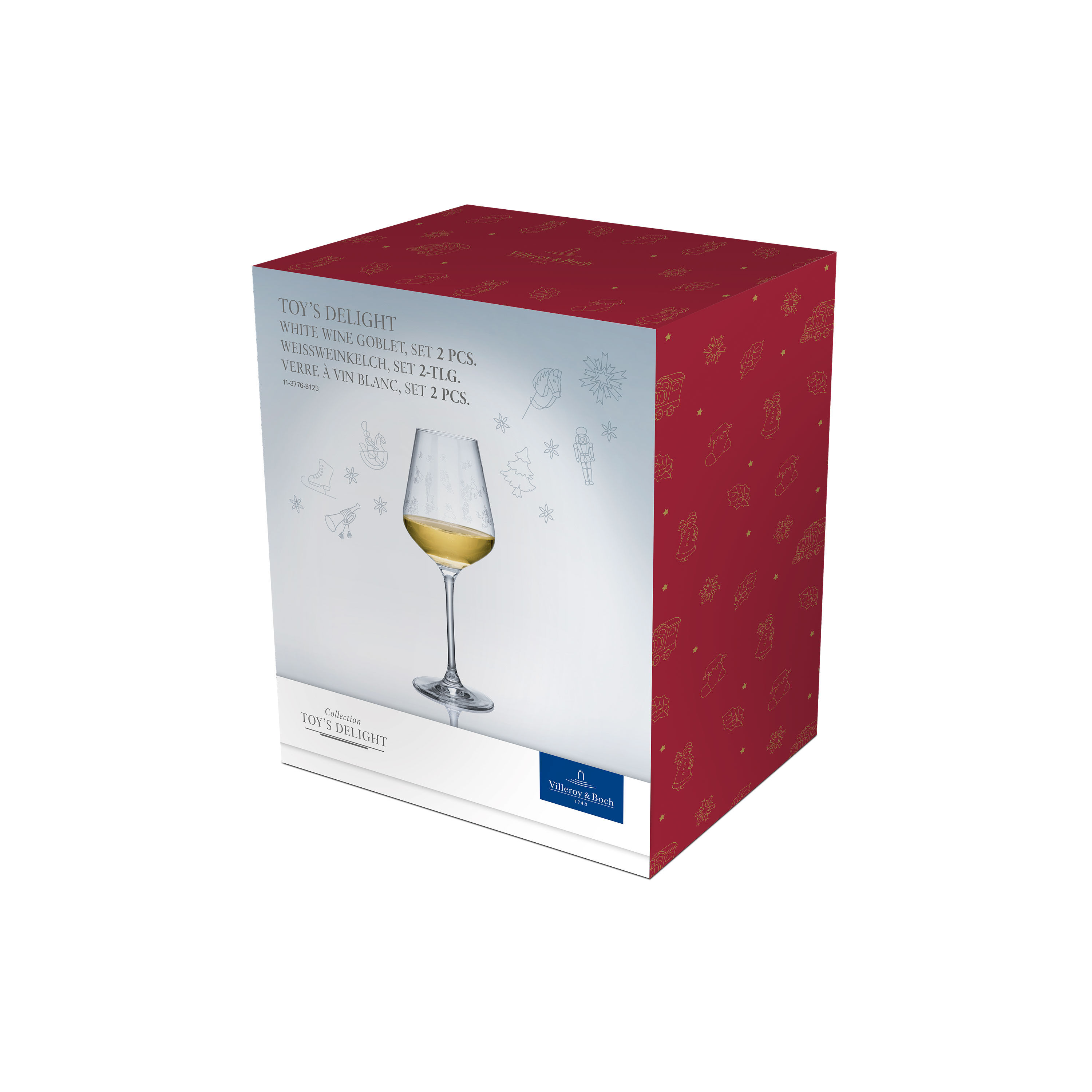 Toy's Delight White wine glass Clear, 4.1 oz, crystal glass