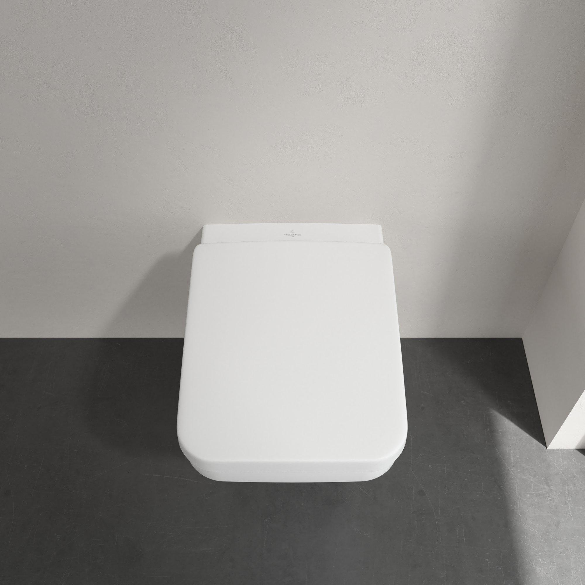 Villeroy & Boch Architectura randloos toilet CeramicPlus rechthoekig wit glans