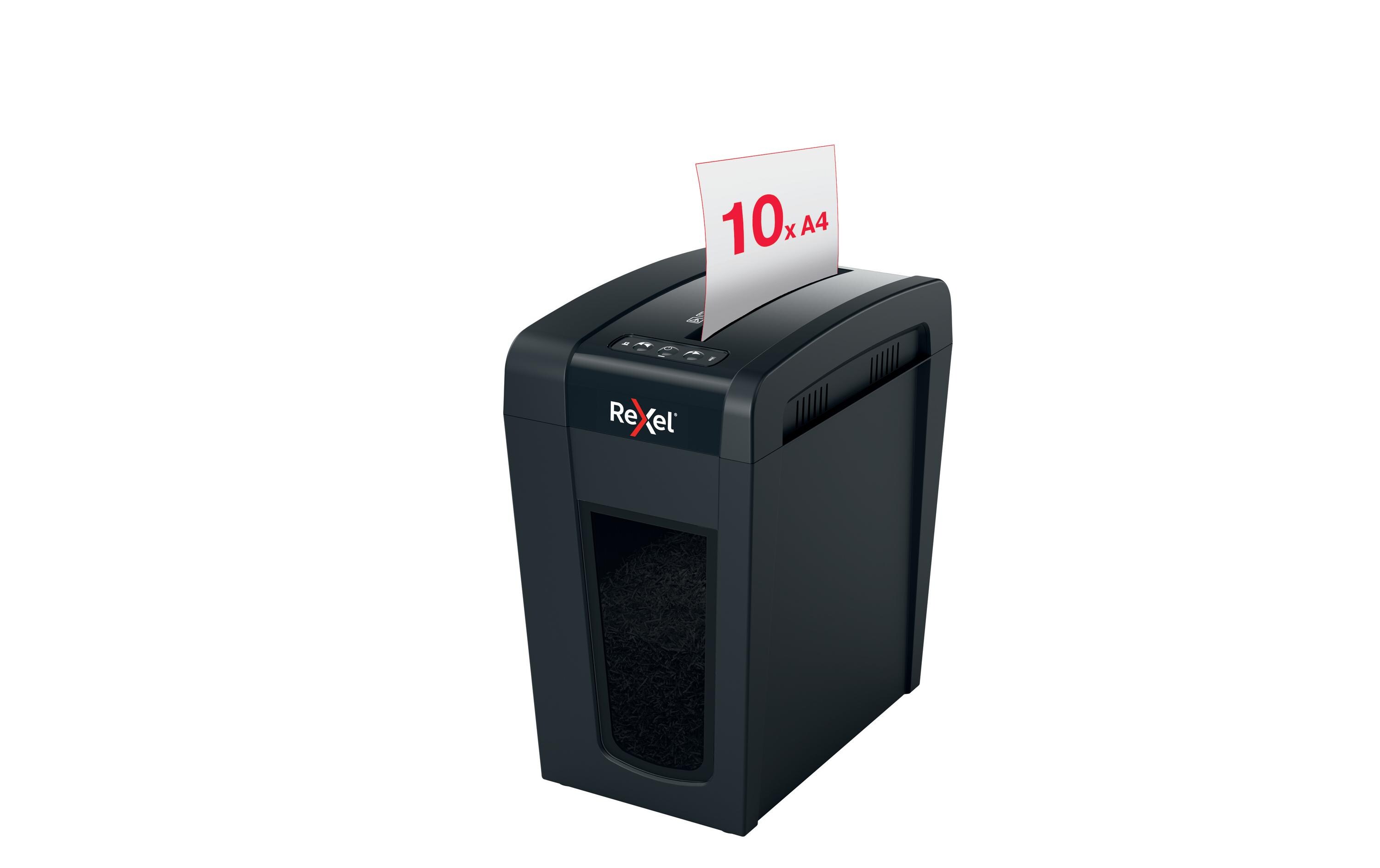 Aktenvernichter Rexel Secure X10-SL P-4, 10 Seiten<br>Manueller Schredder für die sichere Vernichtung vertraulicher Unterlagen