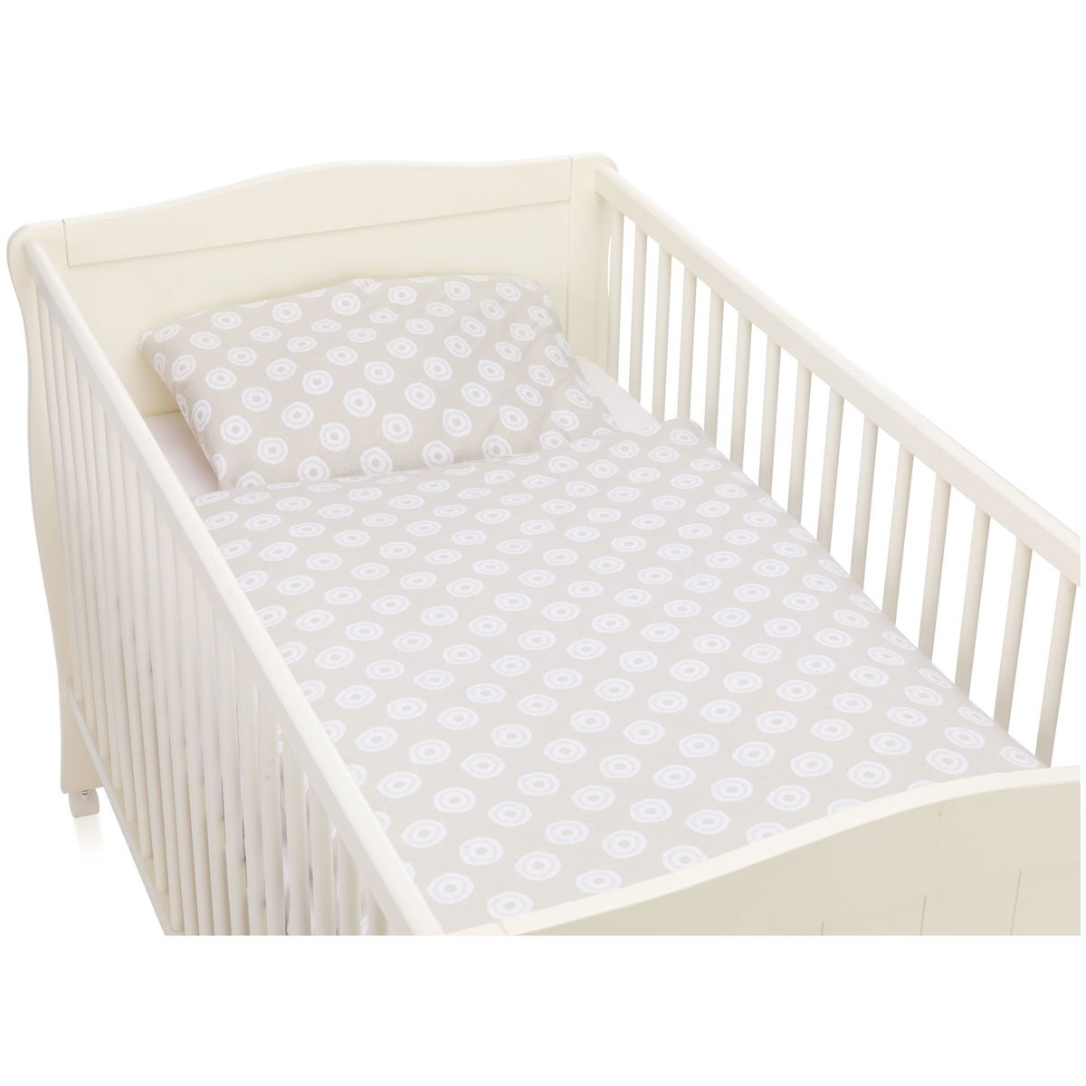 fillikidfillikid   Bettwäsche Set jersey circles warm grey