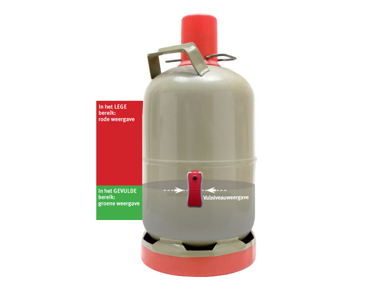 Gaslock Gaslevel inhoudsmeter