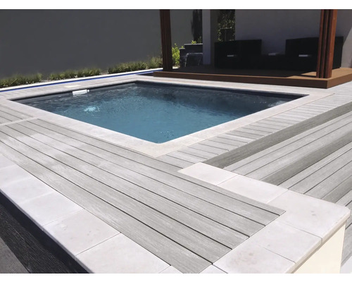 Konsta WPC terrasplank Nativo holle kamerprofiel gecoat 23x138x3000 mm eiken witgrijs
