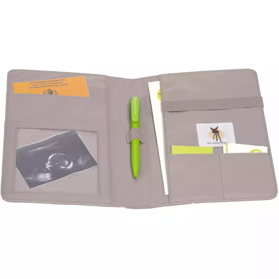 LÄSSIG Mutterpasshülle Casual Mum’s Organizer Blocks Taupe