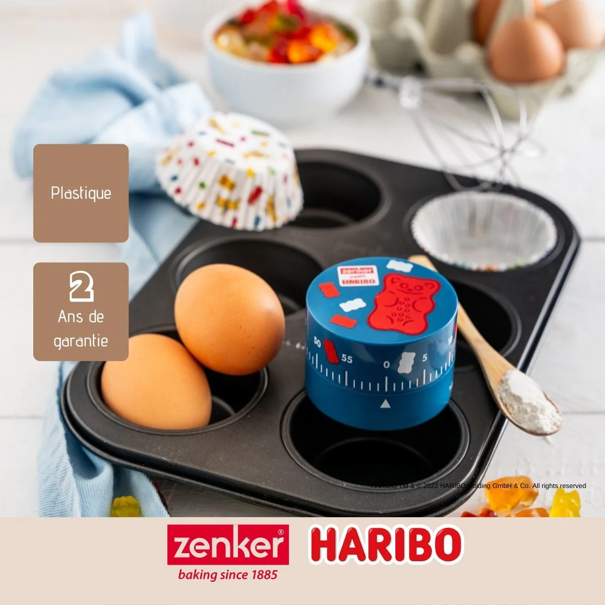 Minuteur de cuisine pour enfants 60 minutes Haribo Zenker