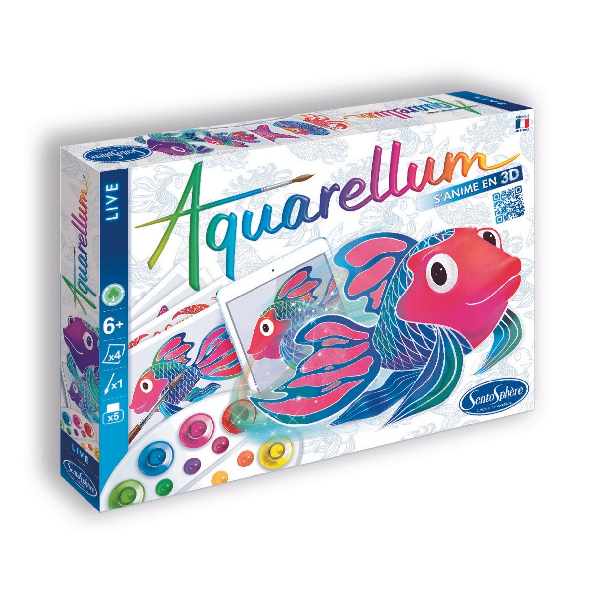 Coffret de peinture Aquarellum Live - Fonds marins