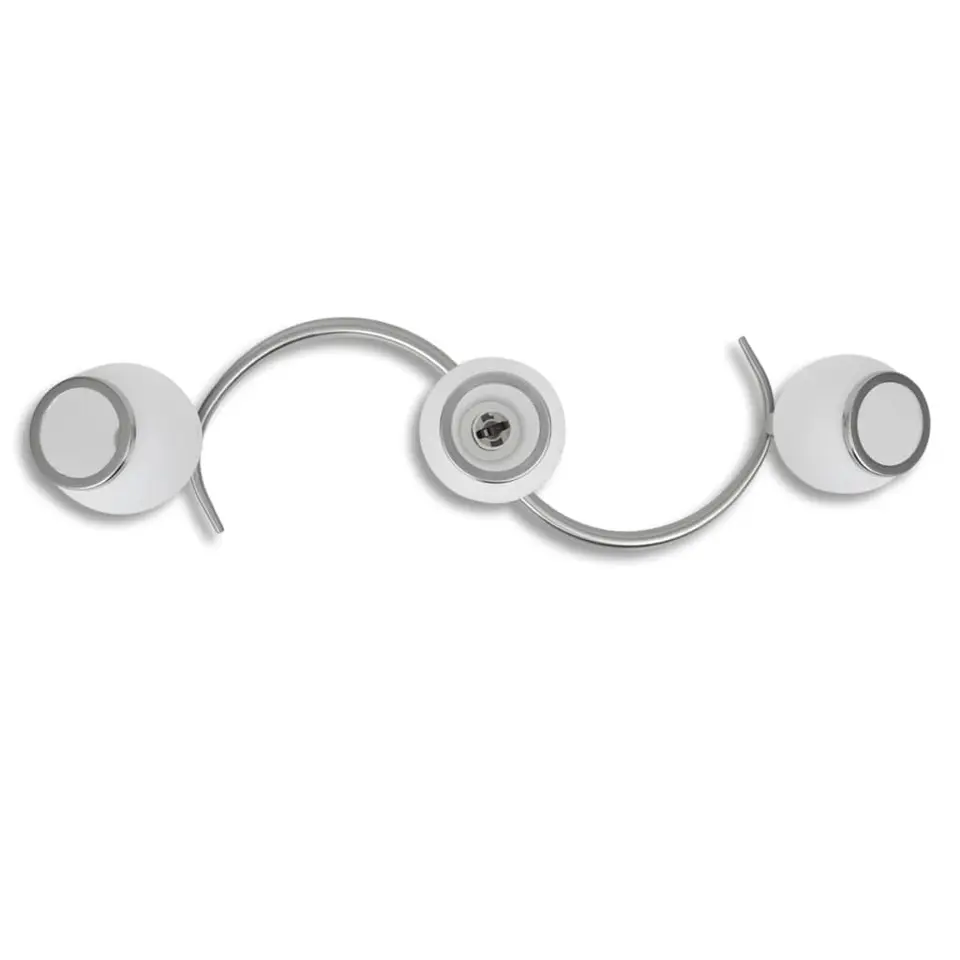 vidaXL - Plafondlamp - Wit - Glas