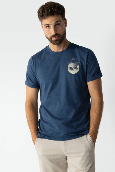 BlueFields blauwe heren t-shirt