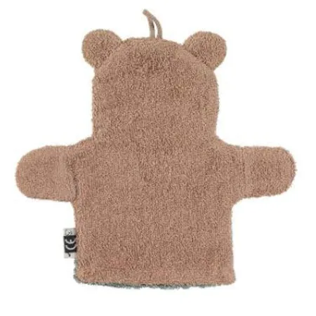 Sterntaler Spiel-Waschhandschuh Bär Ben in Braun und Grün