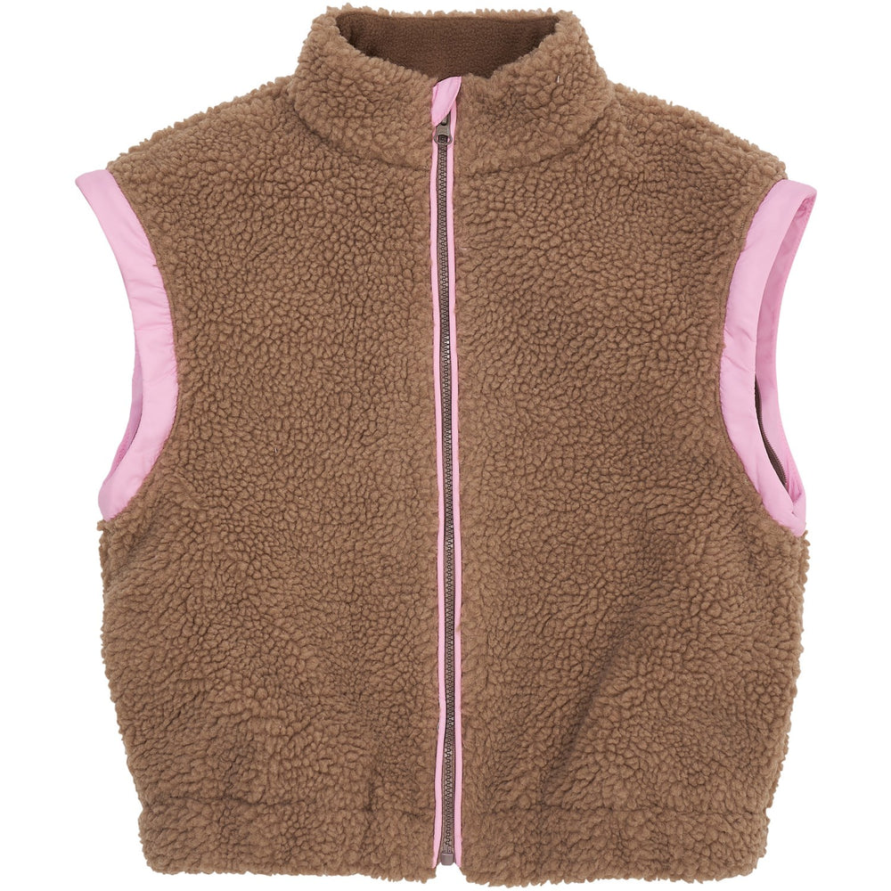 Køb COPENHAGEN COLORS Natural/Pink Comb. Bamse Jakke W. Removable Ærmer