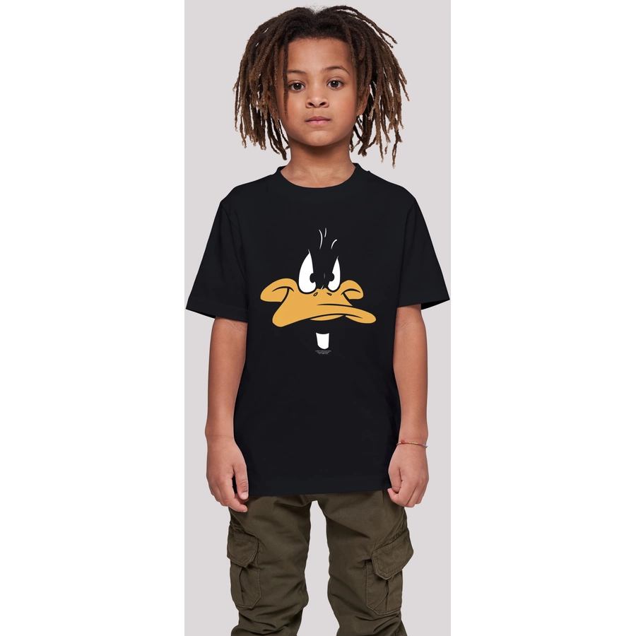 F4NT4STIC T-Shirt Looney Tunes Daffy Duck Big Face schwarz