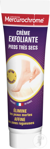 Mercurochrome Crème Exfoliante Pieds Très Sèche Tube 75ml