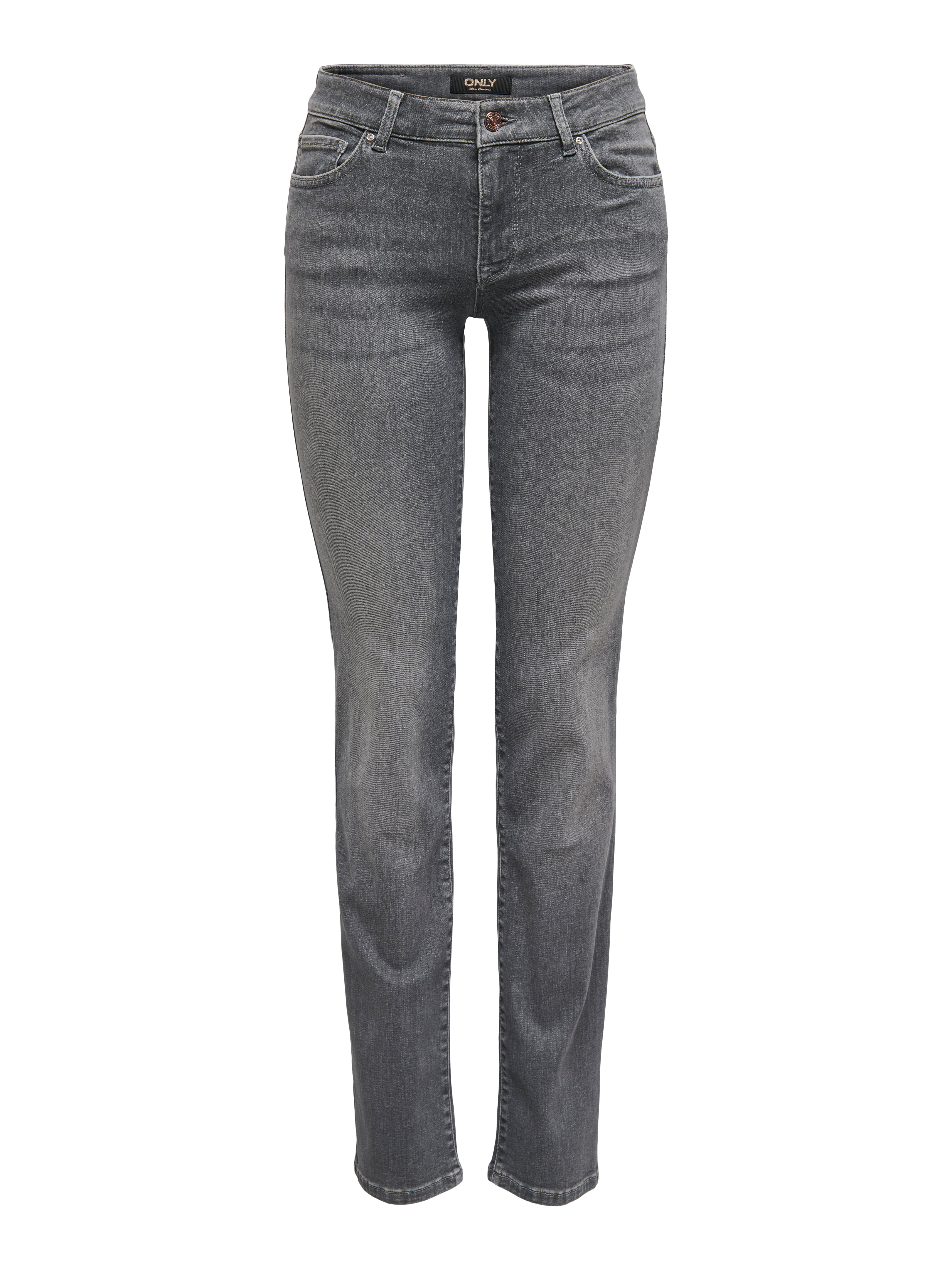 ONLALICIA Mittlere Taille Normal geschnitten Jeans Medium Grey Denim