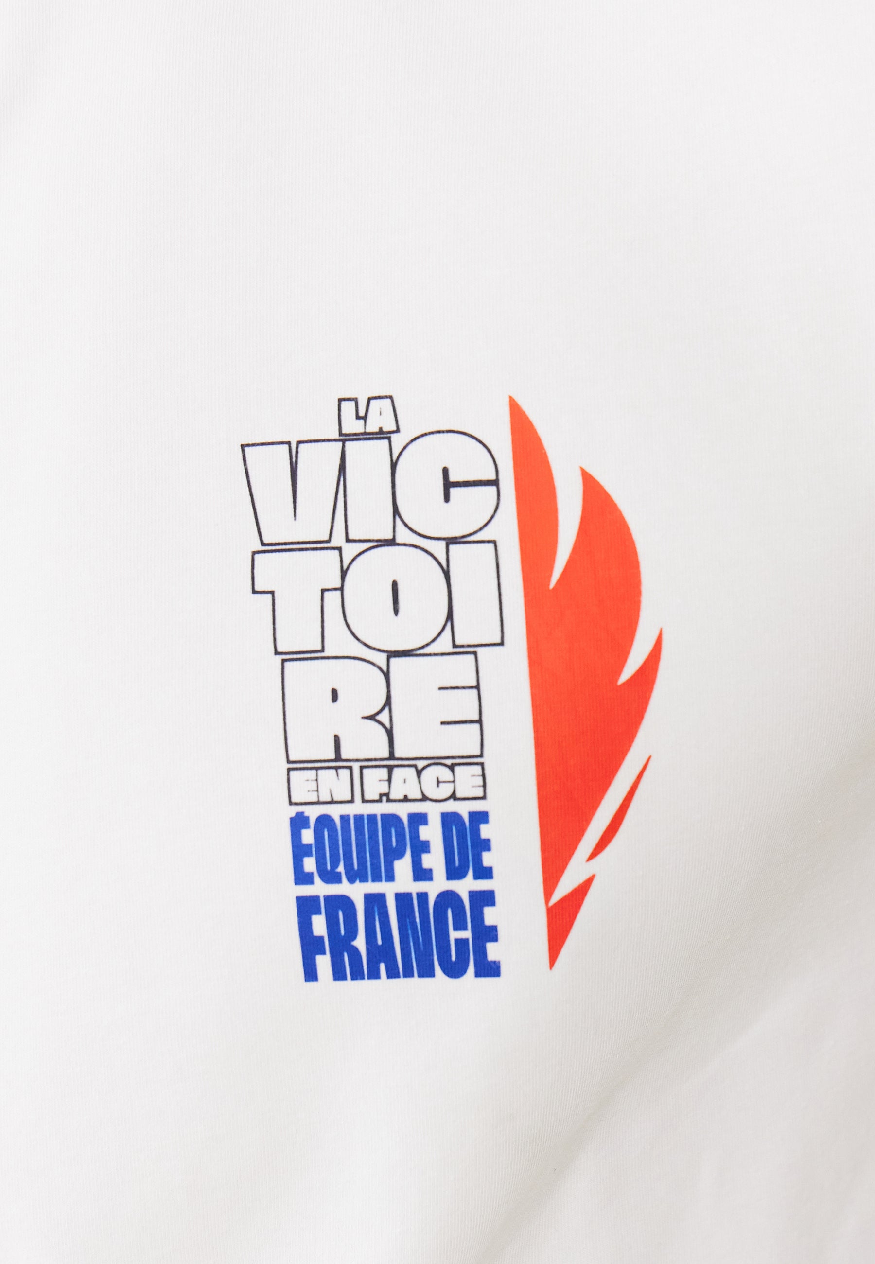 Ensemble pyjama t-shirt et short en coton-Ensemble Pyjama Equipe de France Blanc Indigo