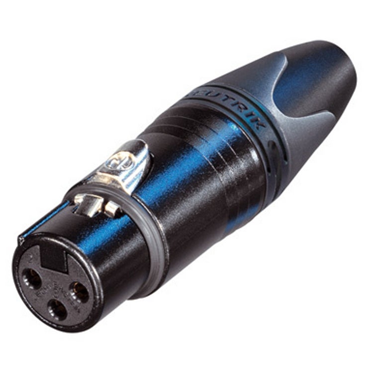 Neutrik NC3FXX-BAG XLR kabeldeel 3p female zwart