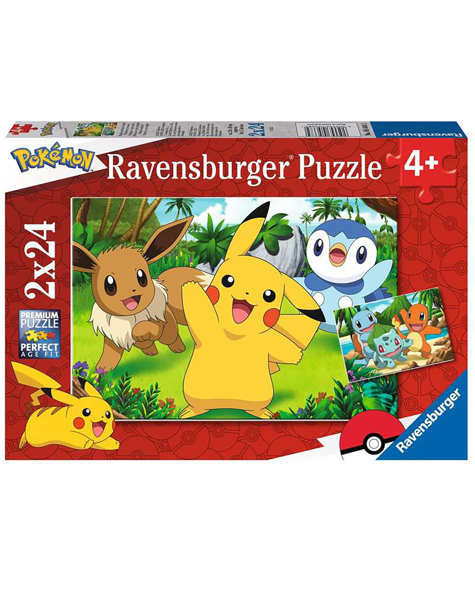 Puzzle PIKACHU UND SEINE FREUNDE 2x24-teilig