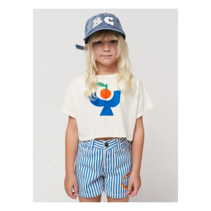 Bobo Choses Short Rayé Circle | Bleu marine