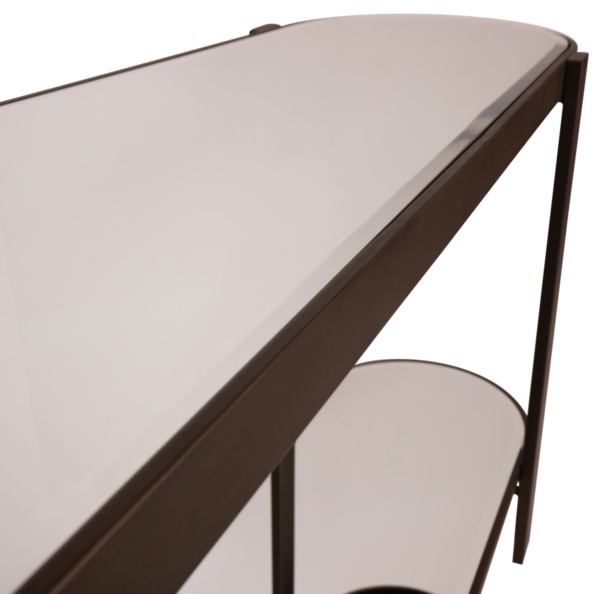PTMD Yozan Console Table Mirror Metal Legs