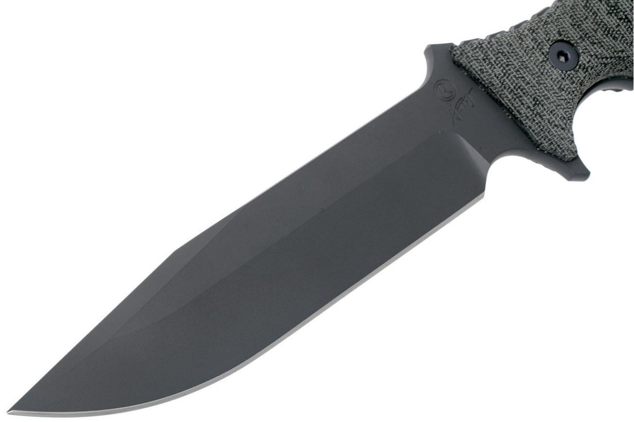 Chris Reeve Pacific Black PAC-1000 survivalmes, non serrated