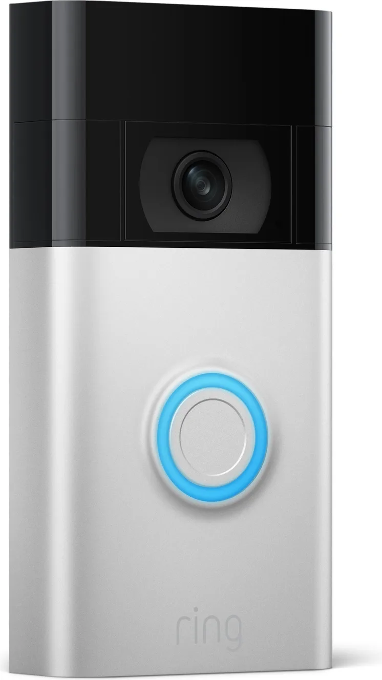 Ring Battery Video Doorbell Nickel Satiné   Chime Sonnette connectée