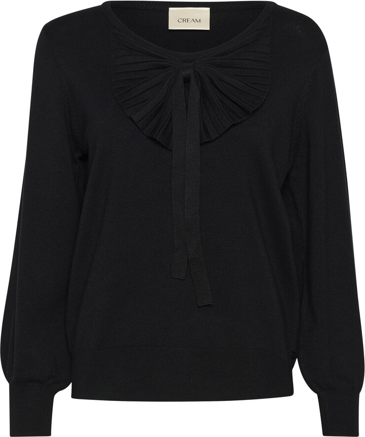 Cream CRVillea Knit Pullover Pitch black