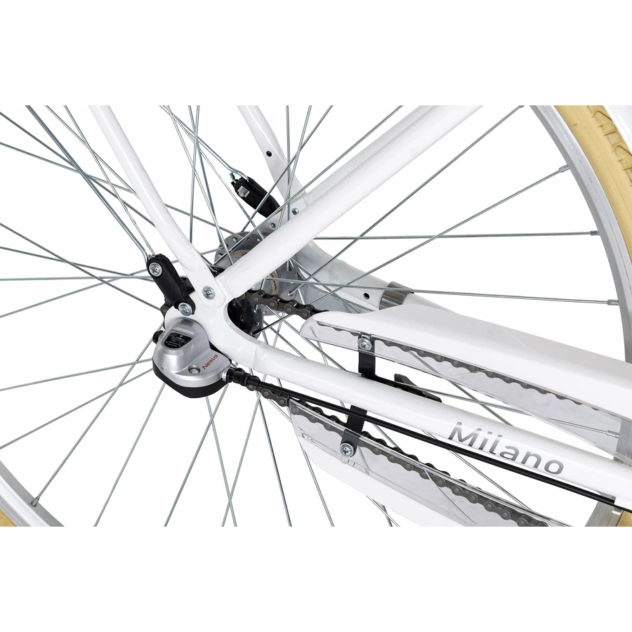 DaCapo Cityrad 3-Gänge Damenfahrrad Milano 28 Zoll Weiß