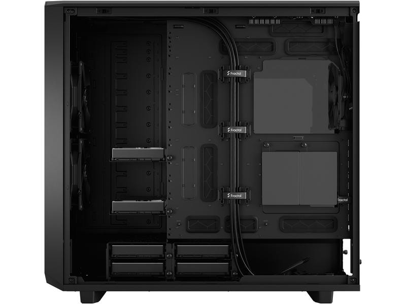 Fractal Design PC-Gehäuse Meshify 2 XL Light TG Schwarz Elegantes, kompaktes Big-Tower mit Sichtfenster
