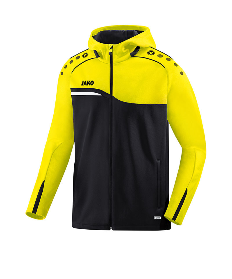 JAKO Competition 2.0 Kapuzenjacke Gelb Schwarz F03