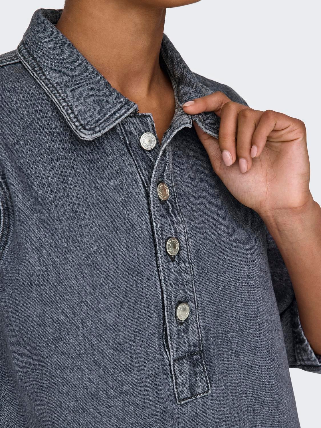 ONLGRY Kurzes Kleid Grey Denim