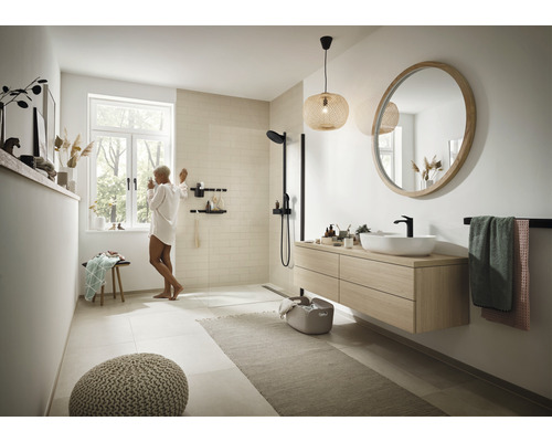 Douchekolom incl. thermostaat hansgrohe Pulsify S zwart 24240670