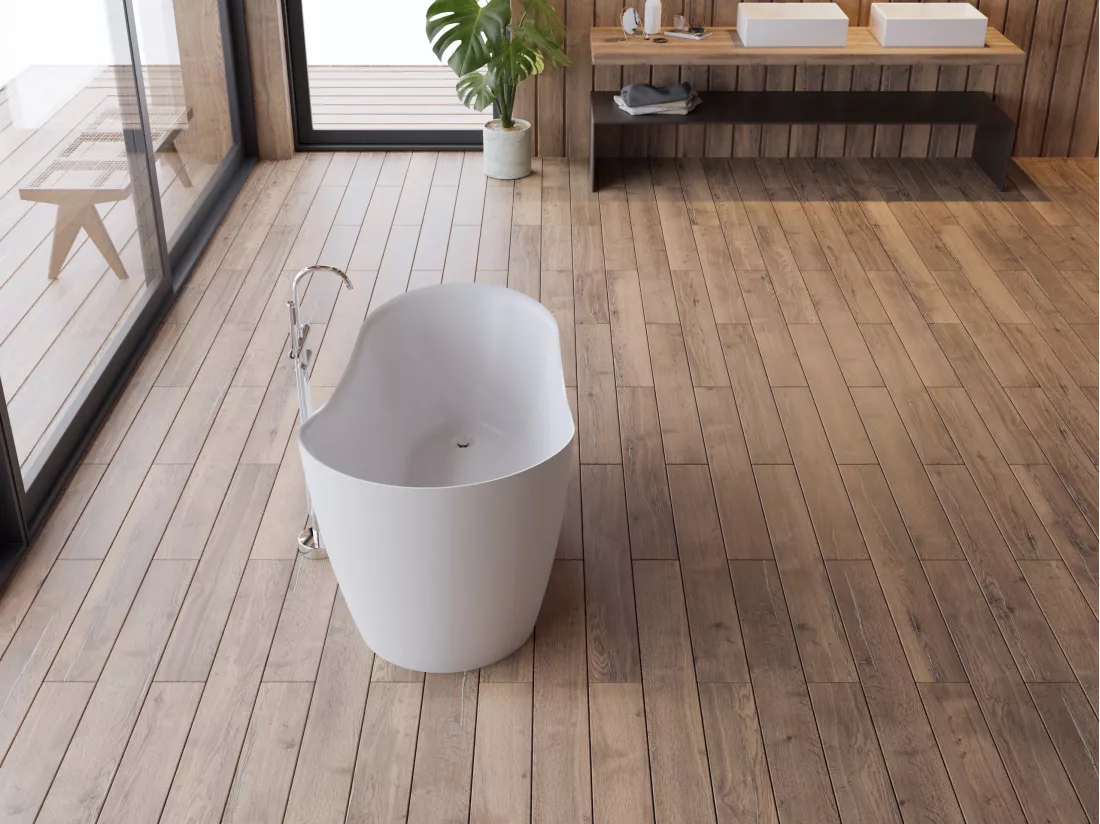 Baignoire îlot ovale JAZZ L. 170 x l. 79 cm, by SPALINA