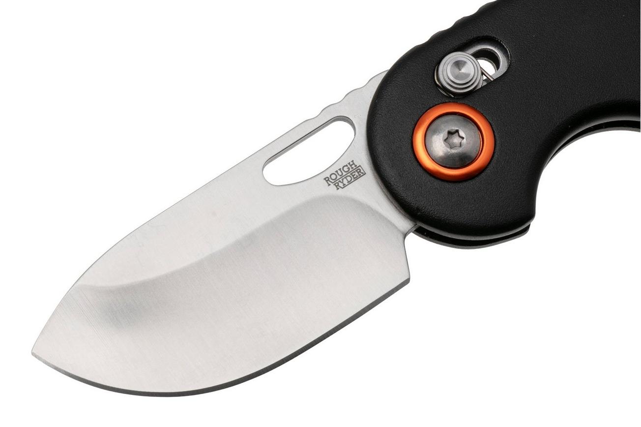 Rough Ryder Slide Lock RR2594 Satin 440, Black Aluminium, zakmes