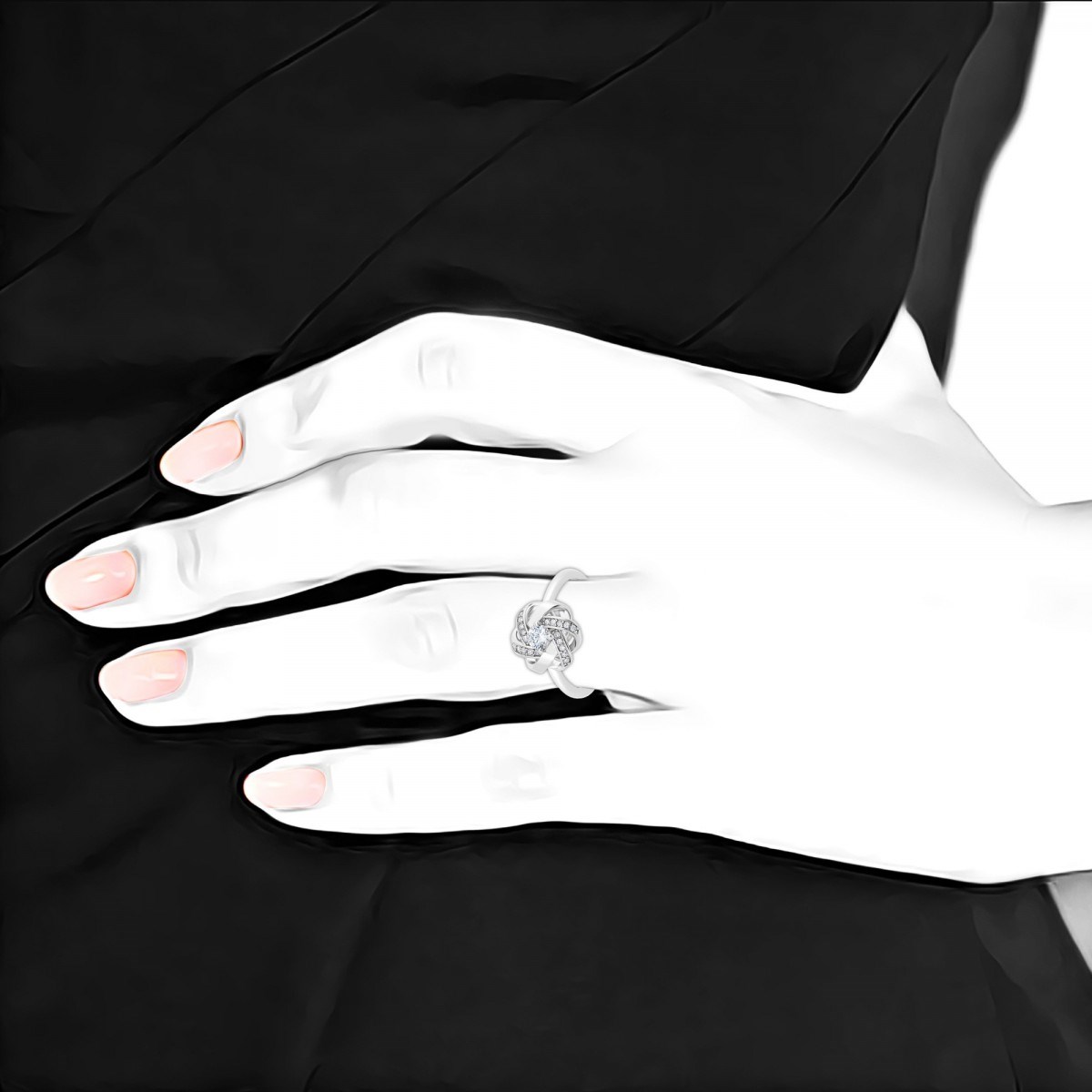 Bague SC Crystal ornée de cristaux scintillants