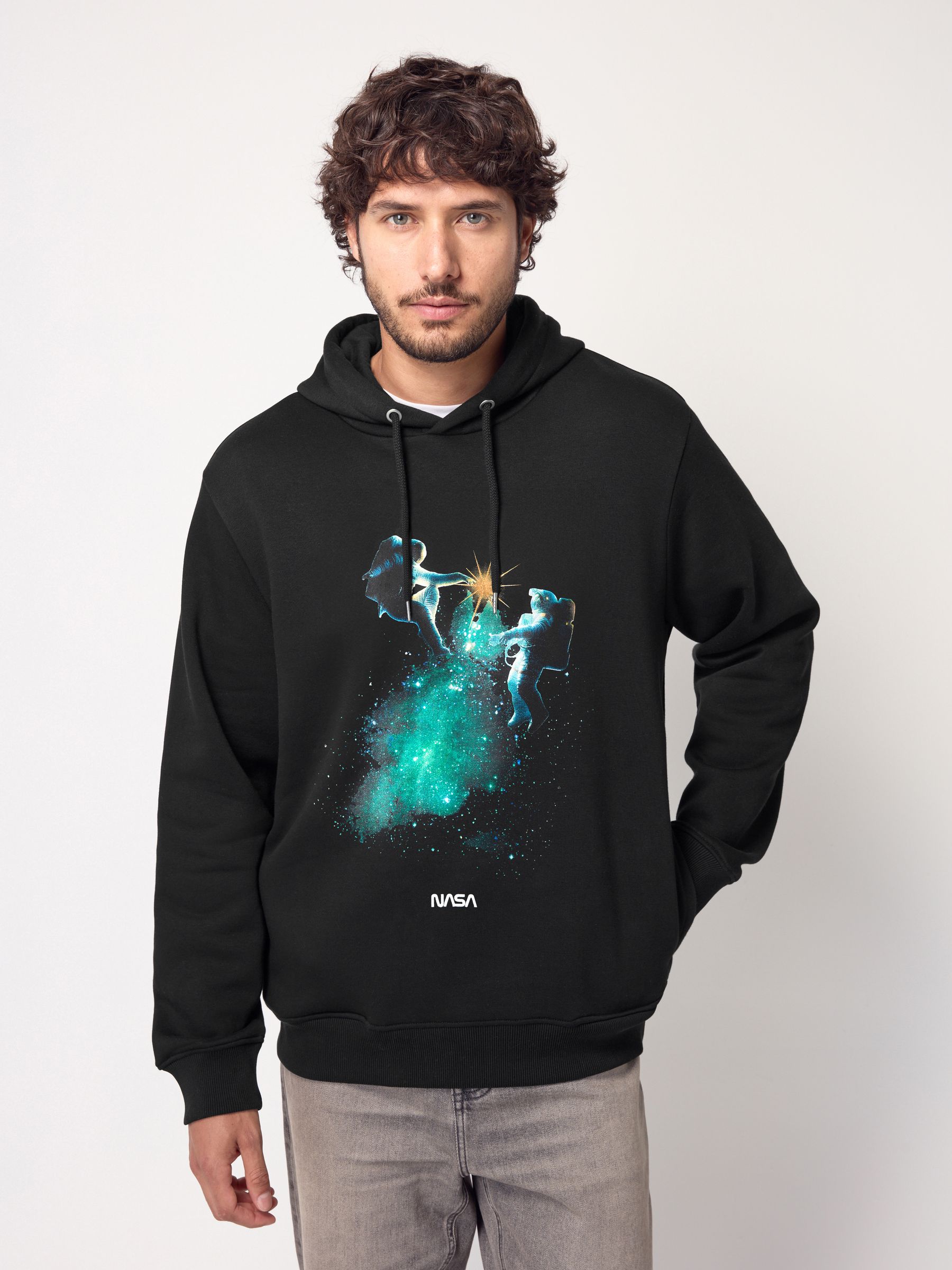 NASA zwart - Kerstmis hoodie voor over het hoofd
