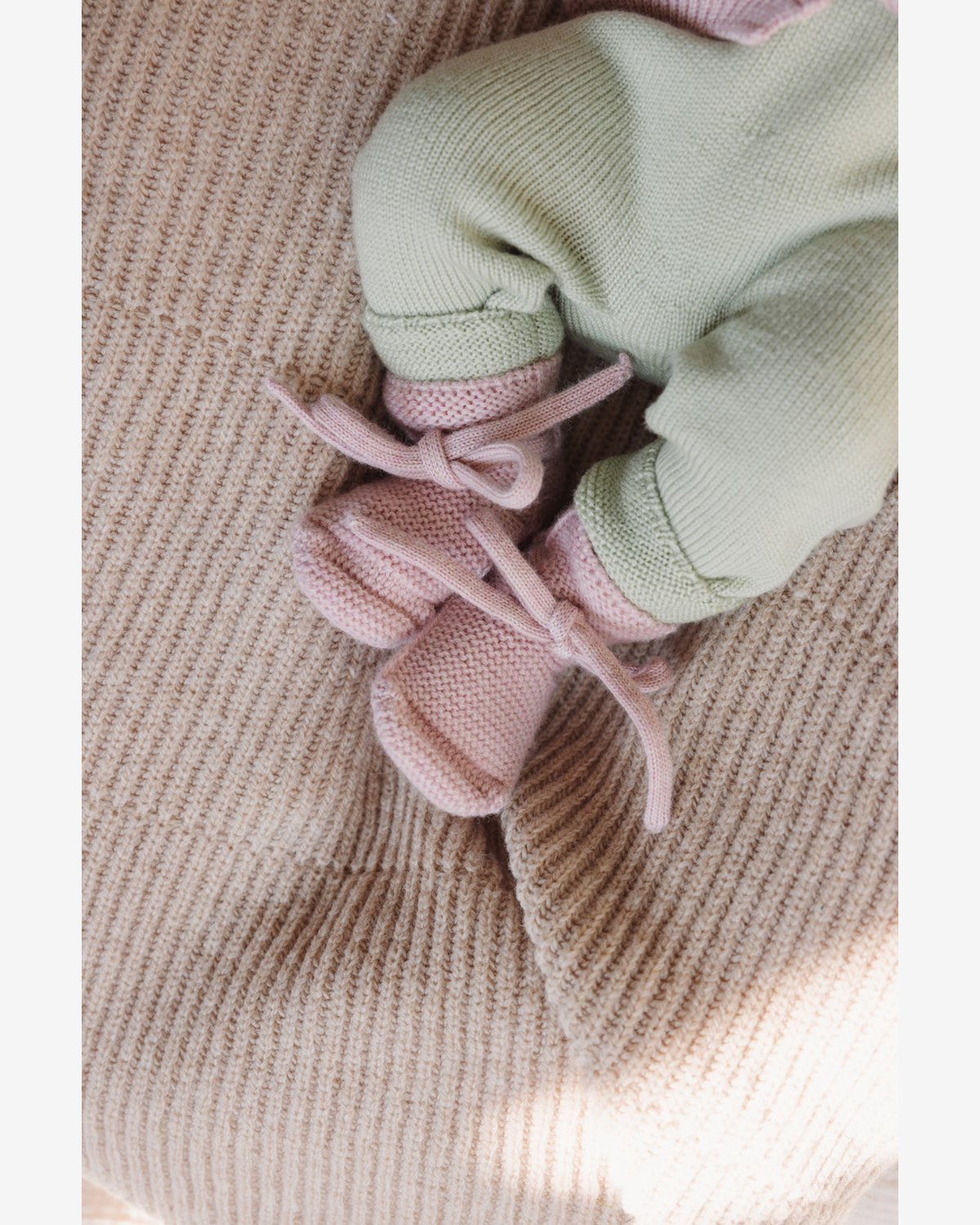 Babytøfler Ull – 100% Merino, Ubehandlet