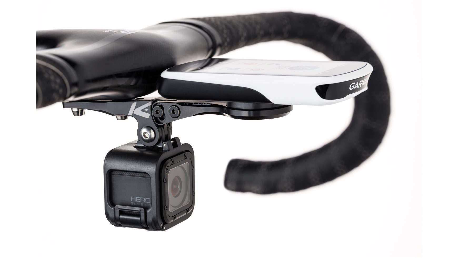K-Edge Integrated Combo Stuurhouder Garmin-serie Zwart