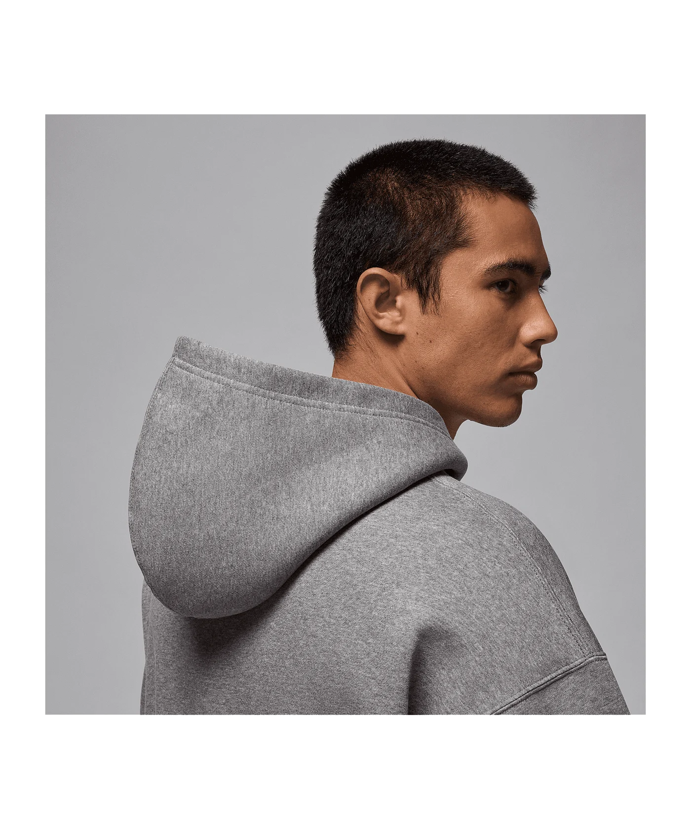 Jordan Brooklyn Fleece Oversized Kapuzenjacke Grau F091