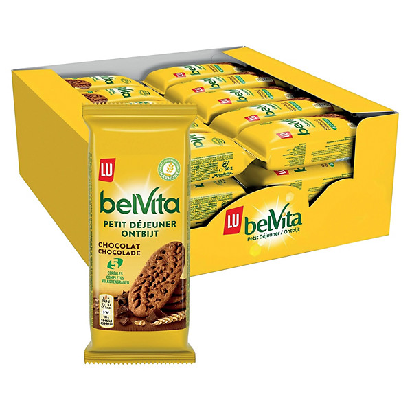 LU Paquet de gâteaux Belvita - Lot de 30 sachets fraîcheur de 50 g