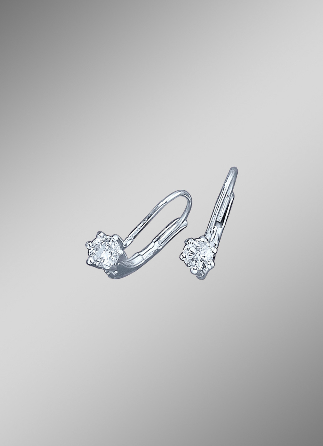 Diamant-Ohrringe mit 2 Brillanten