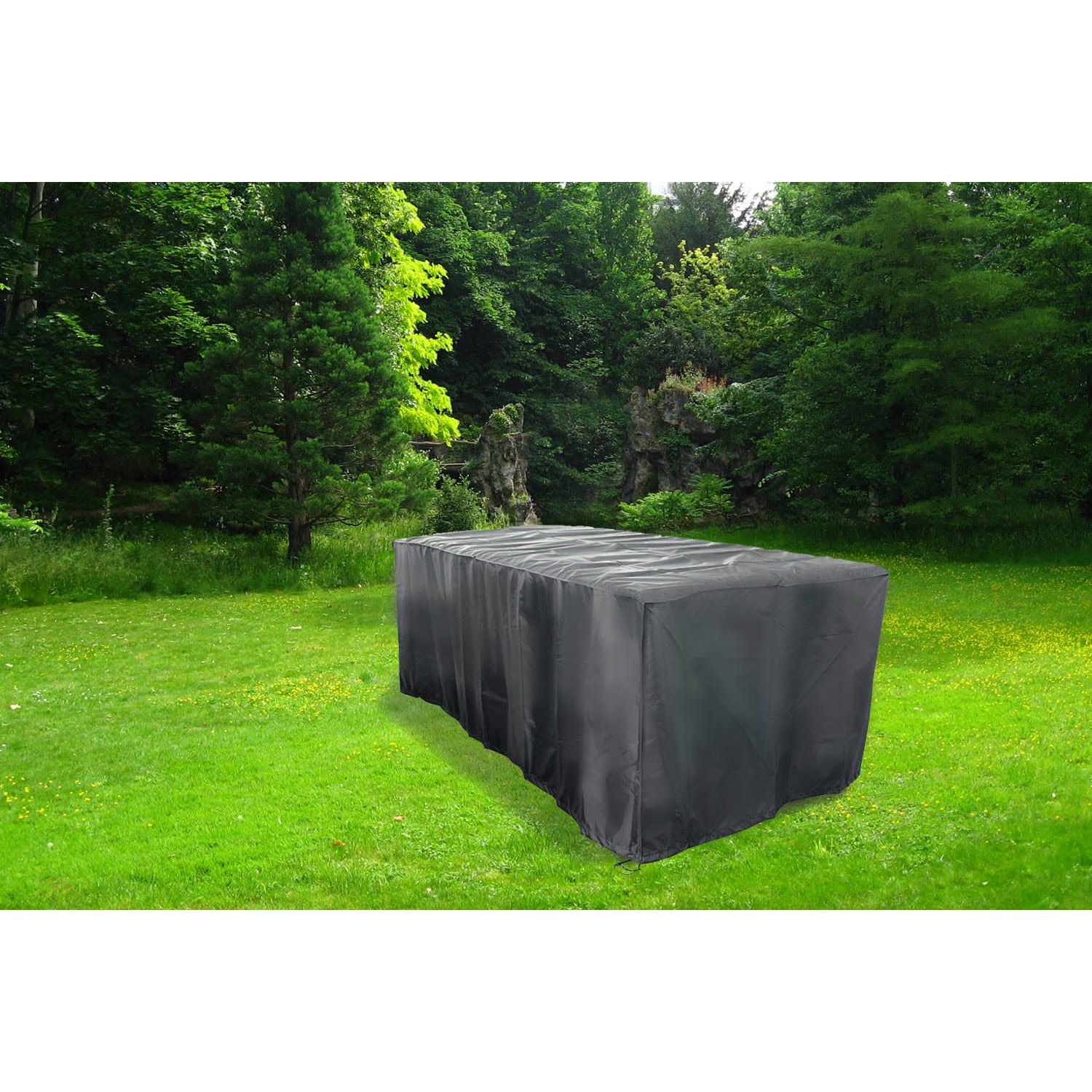 Housse de protection salon de jardin 194x94x68cm - lusiana 8 places