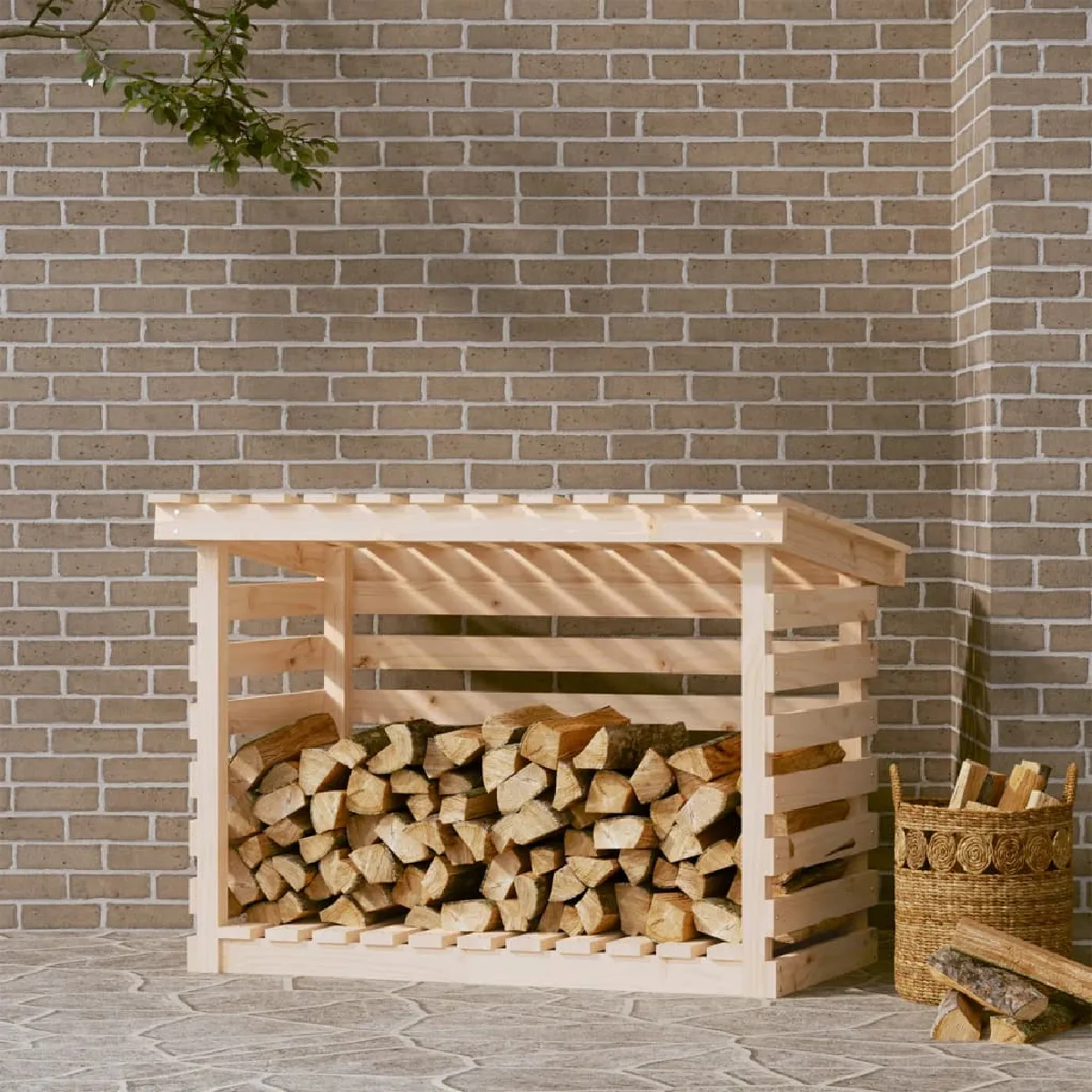 vidaXL Support bois de chauffage
