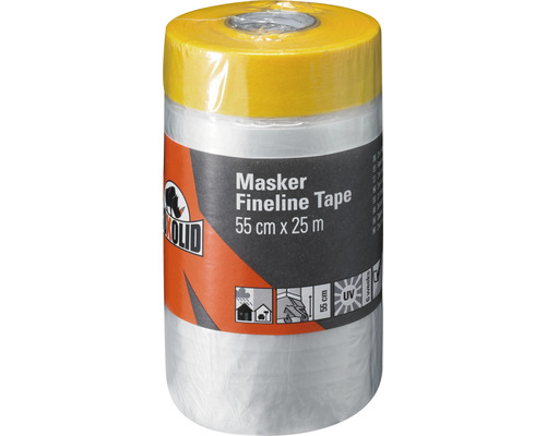 Combinatiemasker, afdekfolie en afplaktape K 10 55 cm x 25 m
